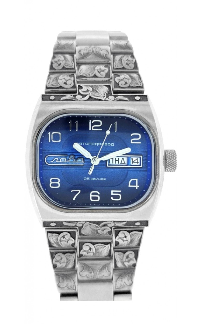 0220299/100-2427-03 0220299/100-2427-03 Wrist watch Slava tv mechanical с Automaticом с гравировкой