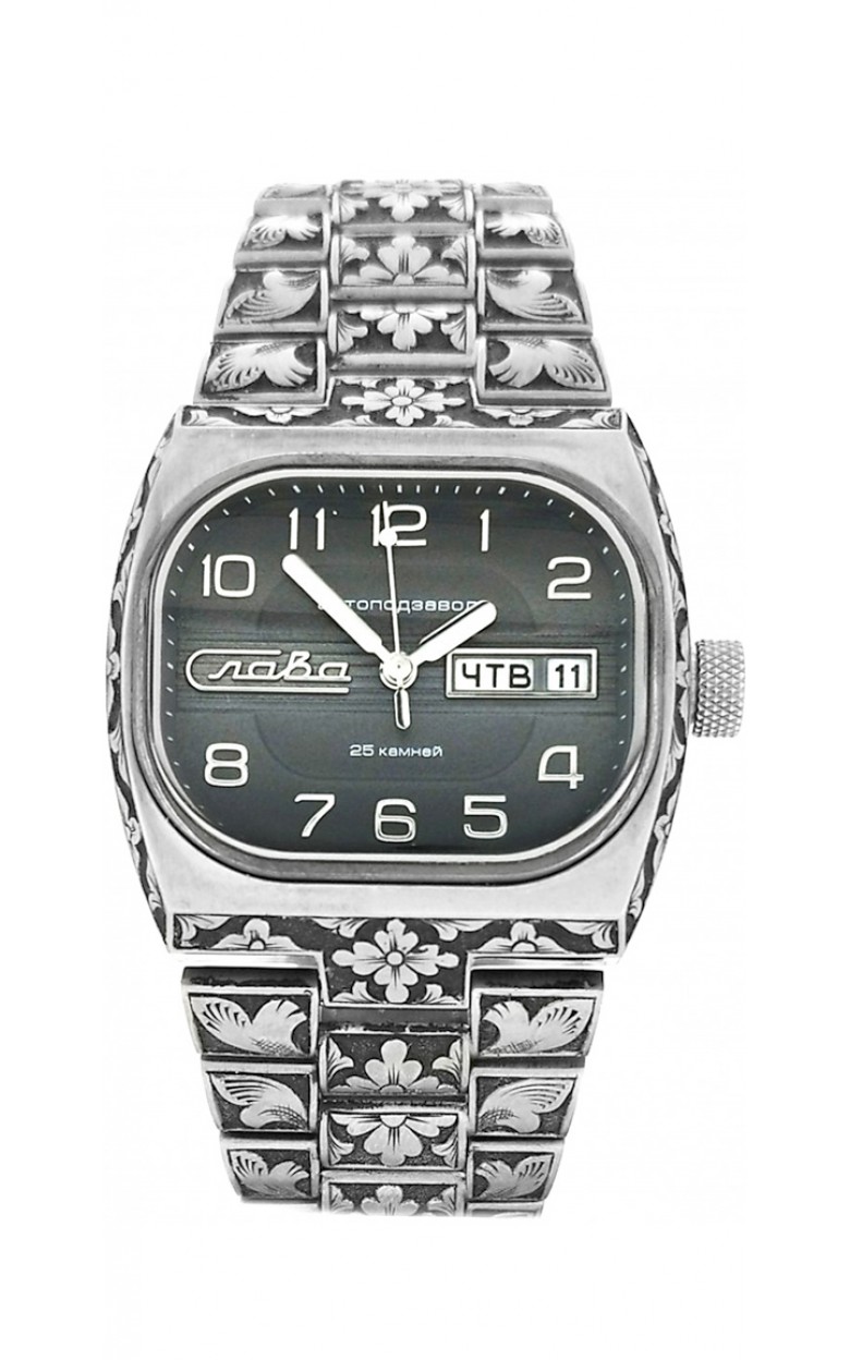 0220301/100-2427-01 0220301/100-2427-01 Wrist watch Slava tv mechanical с Automaticом с гравировкой