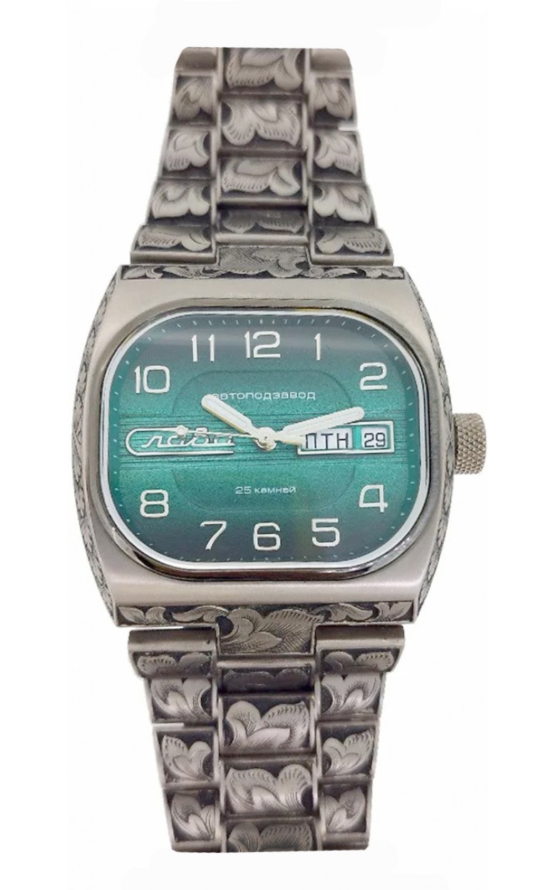 0220303/100-2427-04 0220303/100-2427-04 Wrist watch Slava tv mechanical с Automaticом с гравировкой