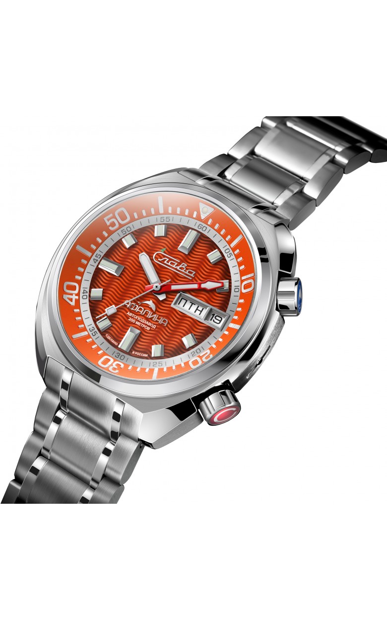 2430517/100-2427 russian watertight механический automatic wrist watches Slava "афалина" for men  2430517/100-2427