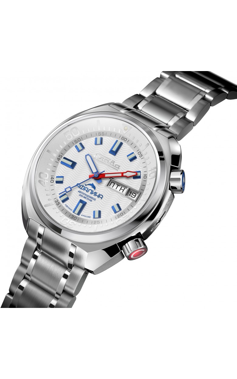 2430582/100-2427 russian watertight механический automatic wrist watches Slava "афалина" for men  2430582/100-2427
