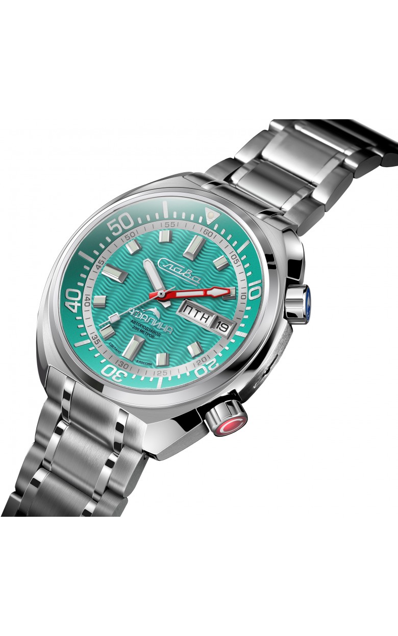 2430583/100-2427 russian watertight механический automatic wrist watches Slava "афалина" for men  2430583/100-2427