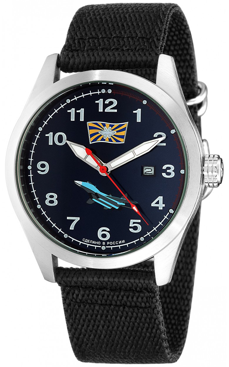 С2861340-2115-09  кварцевые наручные часы Спецназ "Атака" логотип ВВС  С2861340-2115-09