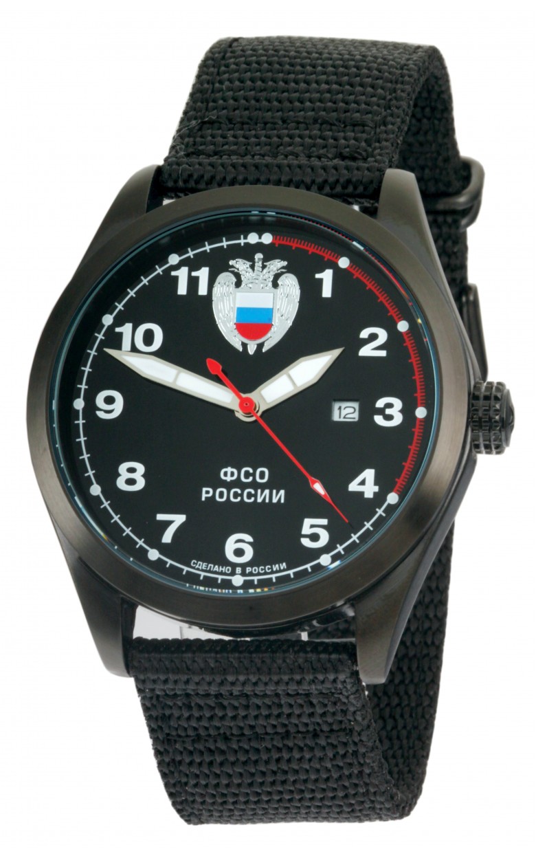 С2864325-2115-09  кварцевые часы Спецназ "Атака" логотип Герб РФ  С2864325-2115-09