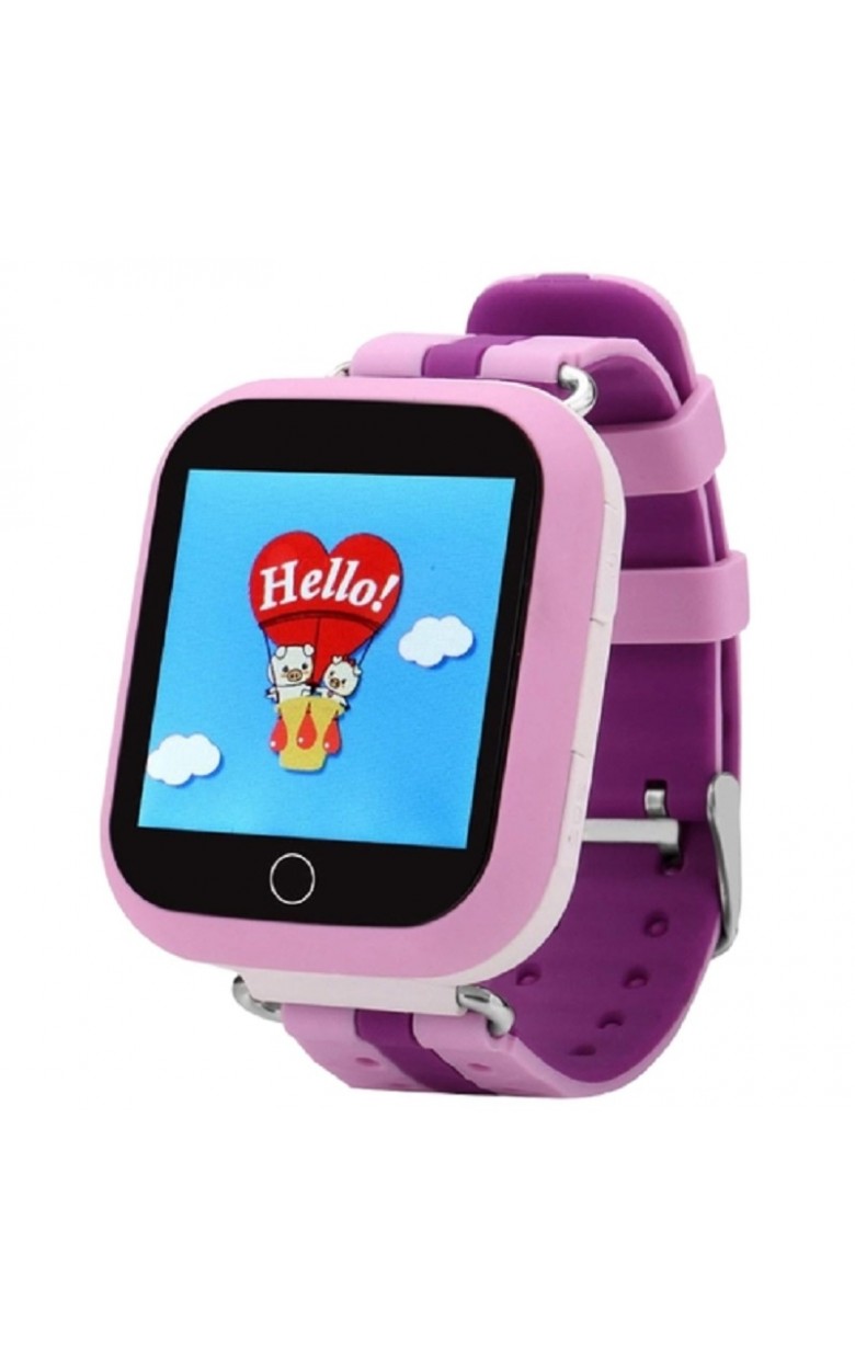 Q100 фиолетовый  кварцевые наручные часы Smart Baby Watch  Q100 фиолетовый