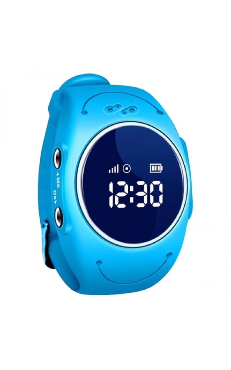 W8 голубой  кварцевые наручные часы Smart Baby Watch  W8 голубой