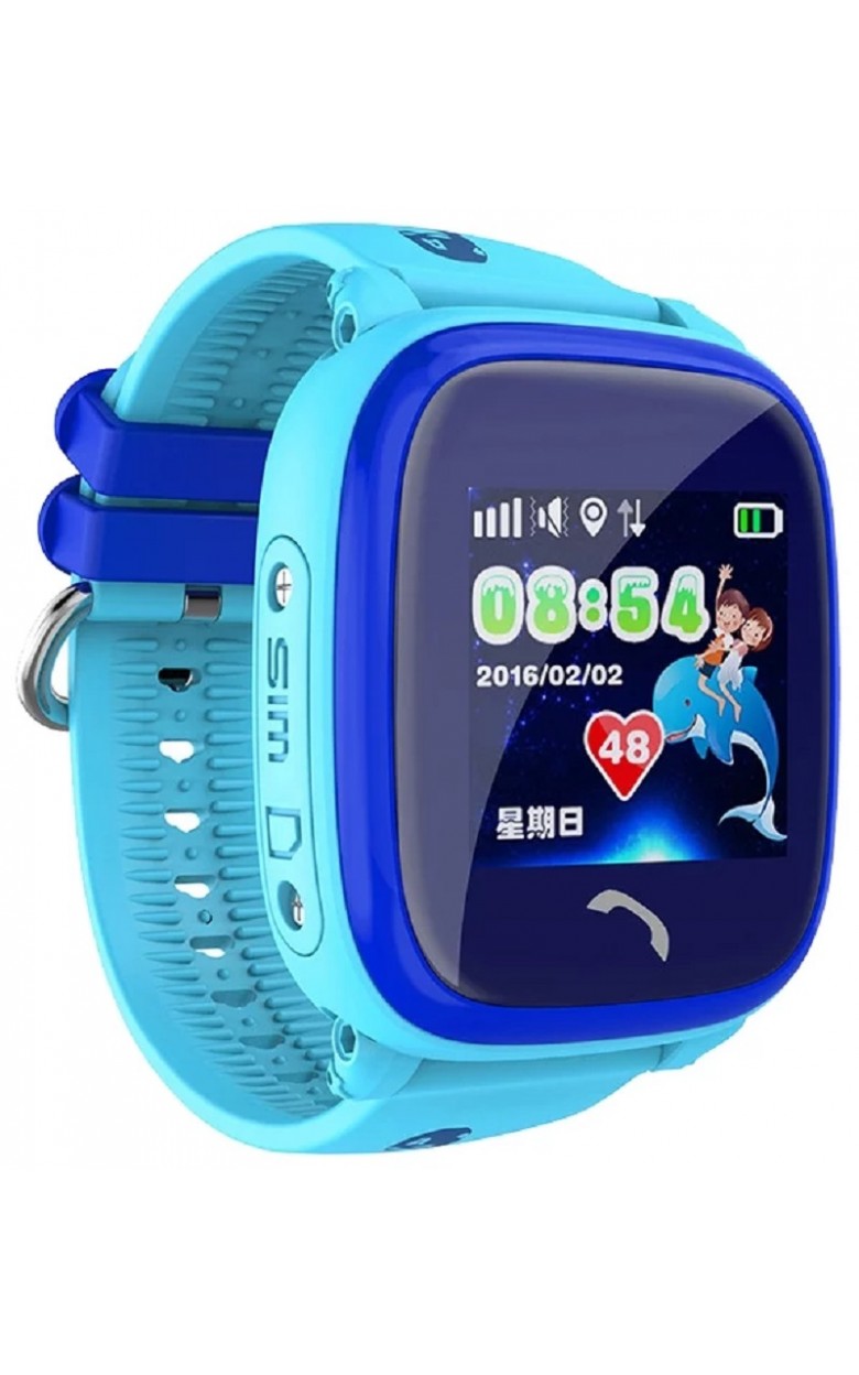 W9 голубой  кварцевые наручные часы Smart Baby Watch  W9 голубой