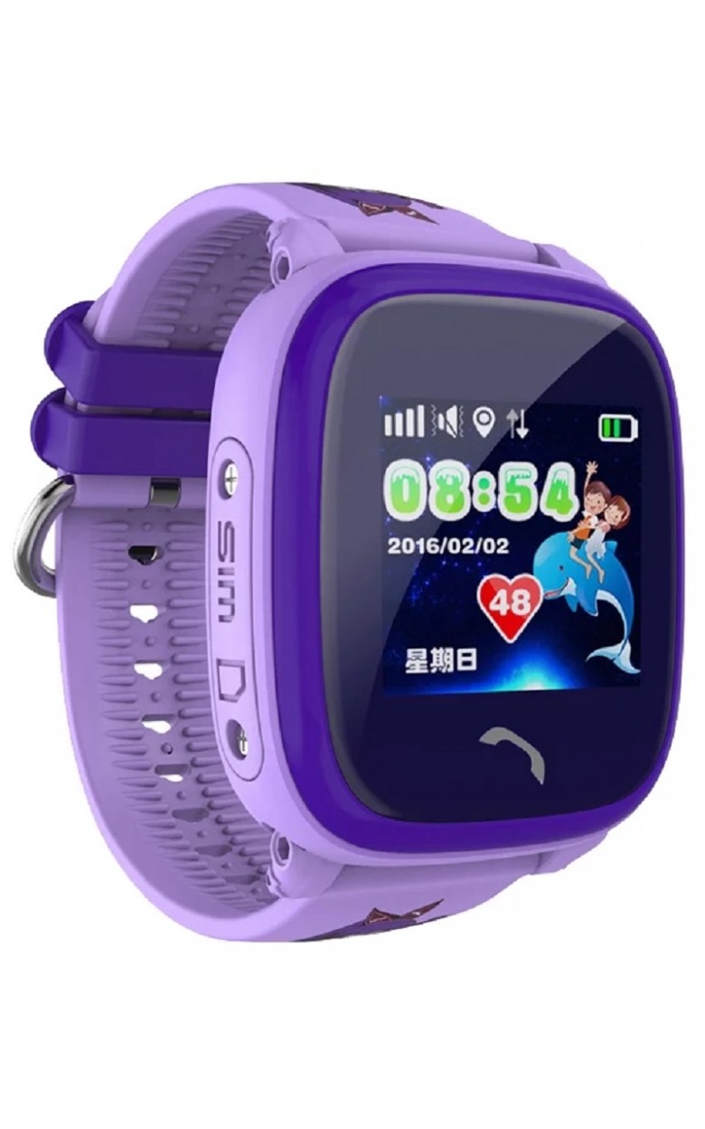 W9 фиолетовый  кварцевые наручные часы Smart Baby Watch  W9 фиолетовый