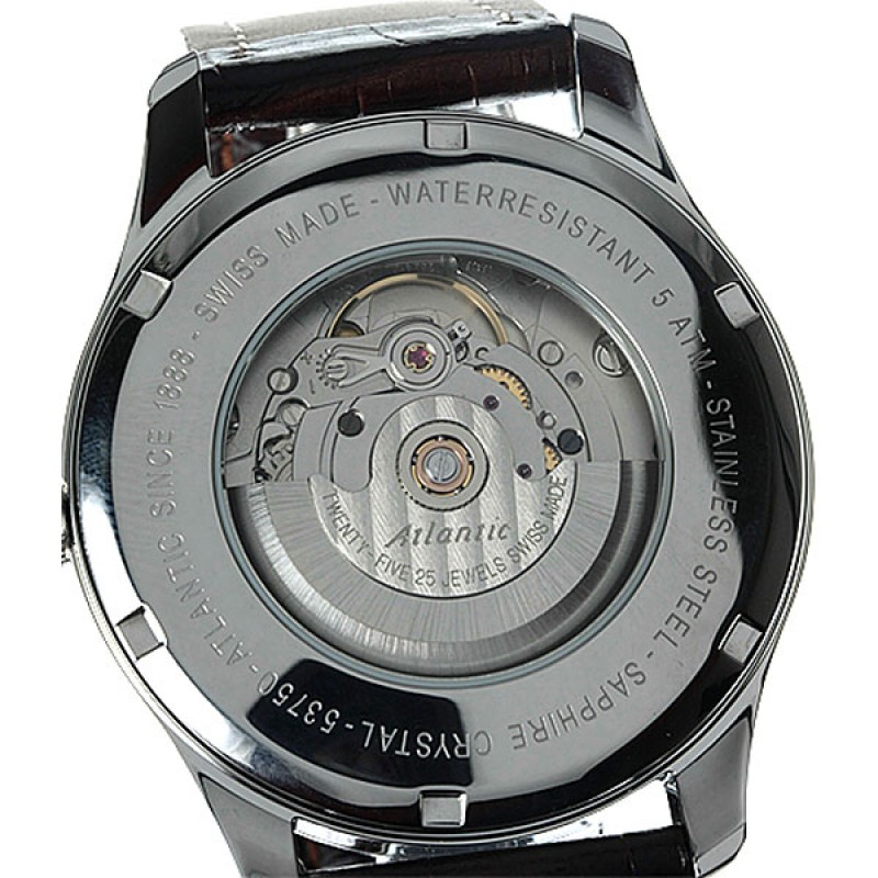 53750.41.21R  механические часы с автоподзаводом наручные часы Atlantic "Worldmaster"  53750.41.21R