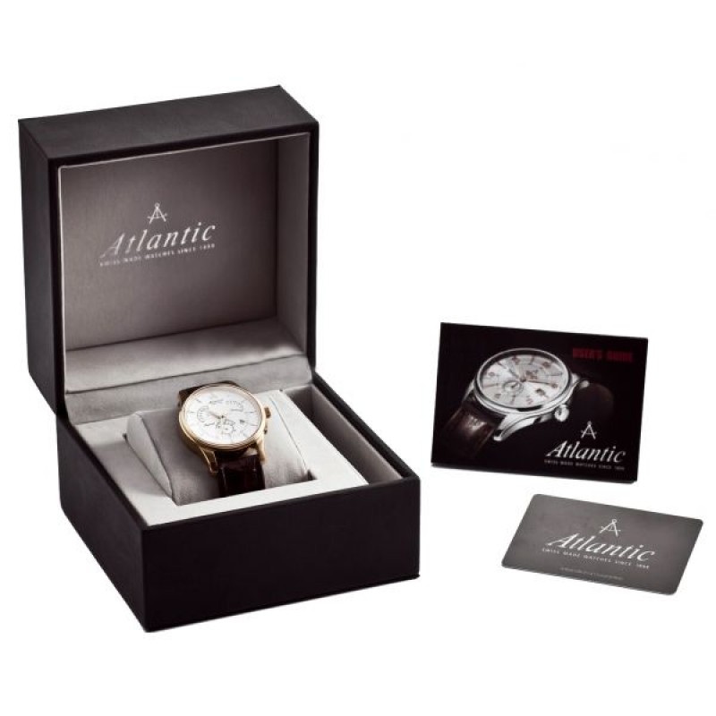 53753.41.25G  механические часы с автоподзаводом наручные часы Atlantic "The Original"  53753.41.25G