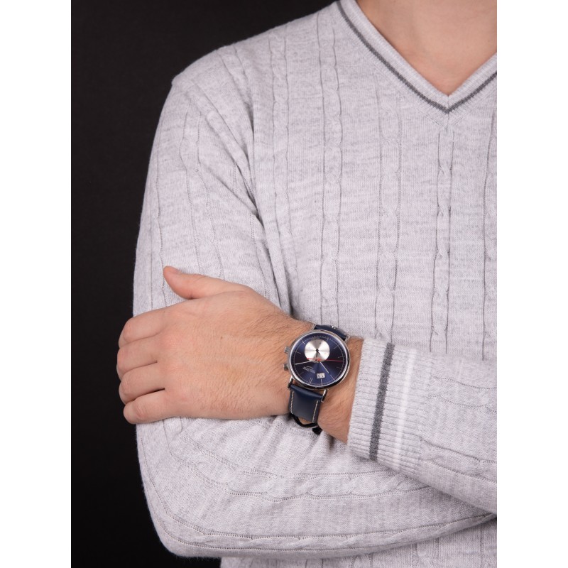 17-13156-341  кварцевые наручные часы Bruno Sohnle "Lago" с сапфировым стеклом 17-13156-341