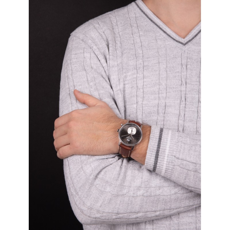 17-13180-841  кварцевые наручные часы Bruno Sohnle "Stuttgart" с сапфировым стеклом 17-13180-841