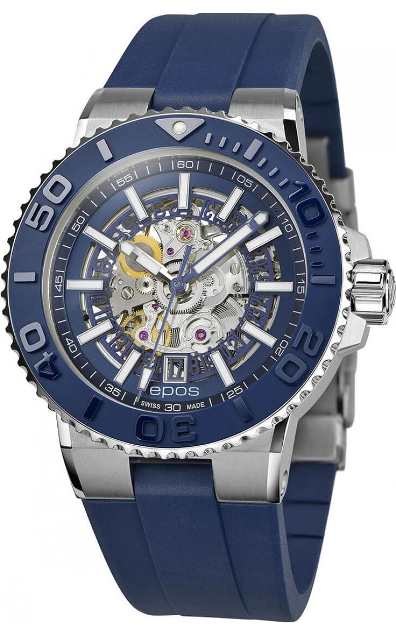 3441.135.26.16.56 swiss watertight механический automatic wrist watches EPOS "Sportive" for men  3441.135.26.16.56