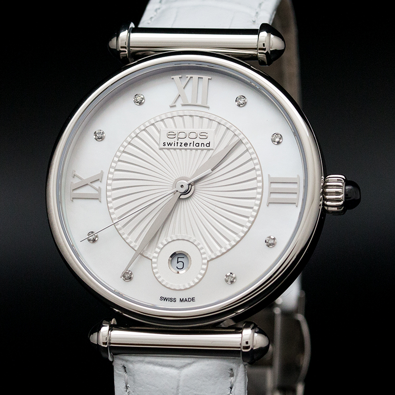 8000.700.20.88.10 swiss Lady's watch кварцевый wrist watches EPOS "Ladies Quartz"  8000.700.20.88.10