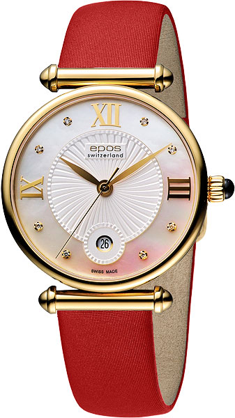 8000.700.22.88.88 swiss Lady's watch кварцевый wrist watches EPOS "Ladies Quartz"  8000.700.22.88.88