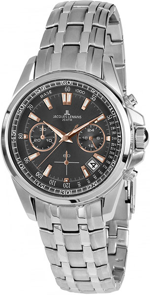 1-1830F  кварцевые наручные часы Jacques Lemans "Sport"  1-1830F