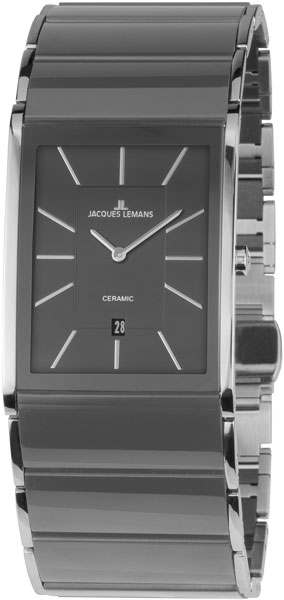 1-1939D  кварцевые часы Jacques Lemans "High Tech Ceramic"  1-1939D