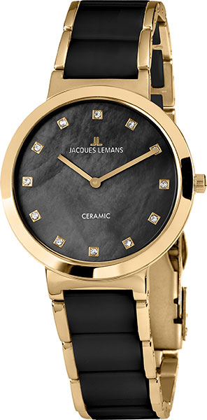 1-1999G  кварцевые часы Jacques Lemans "High Tech Ceramic"  1-1999G