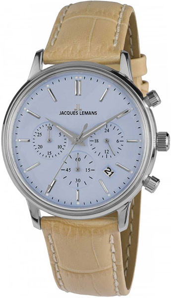 N-209D  кварцевые наручные часы Jacques Lemans "Retro Classic"  N-209D