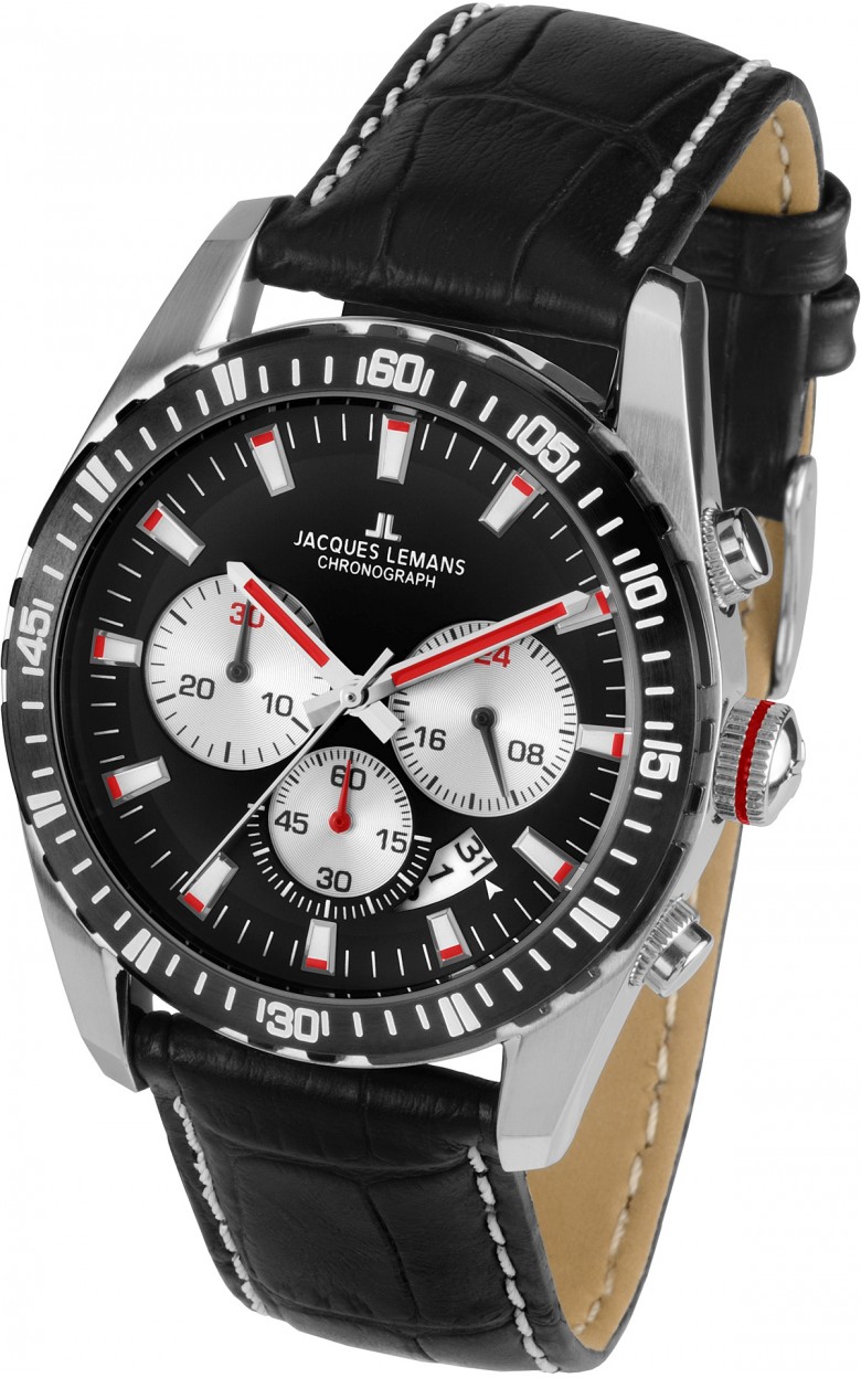 1-1801C  кварцевые наручные часы Jacques Lemans "Sport"  1-1801C