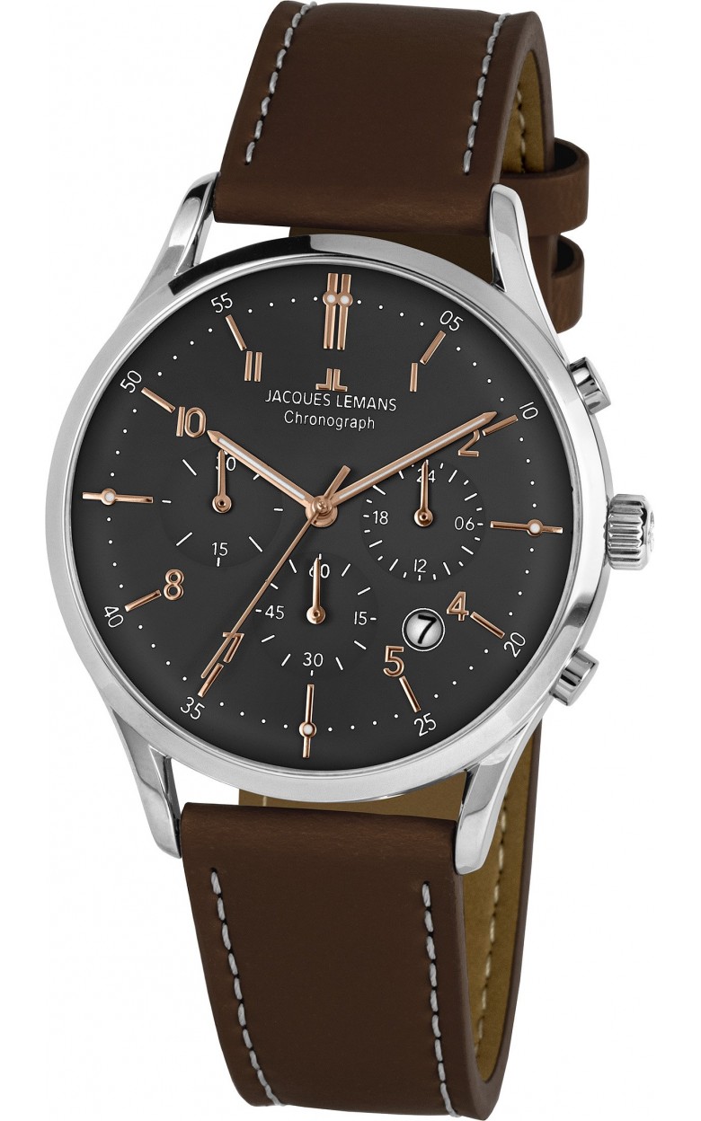 1-2068O  кварцевые наручные часы Jacques Lemans "Retro Classic"  1-2068O