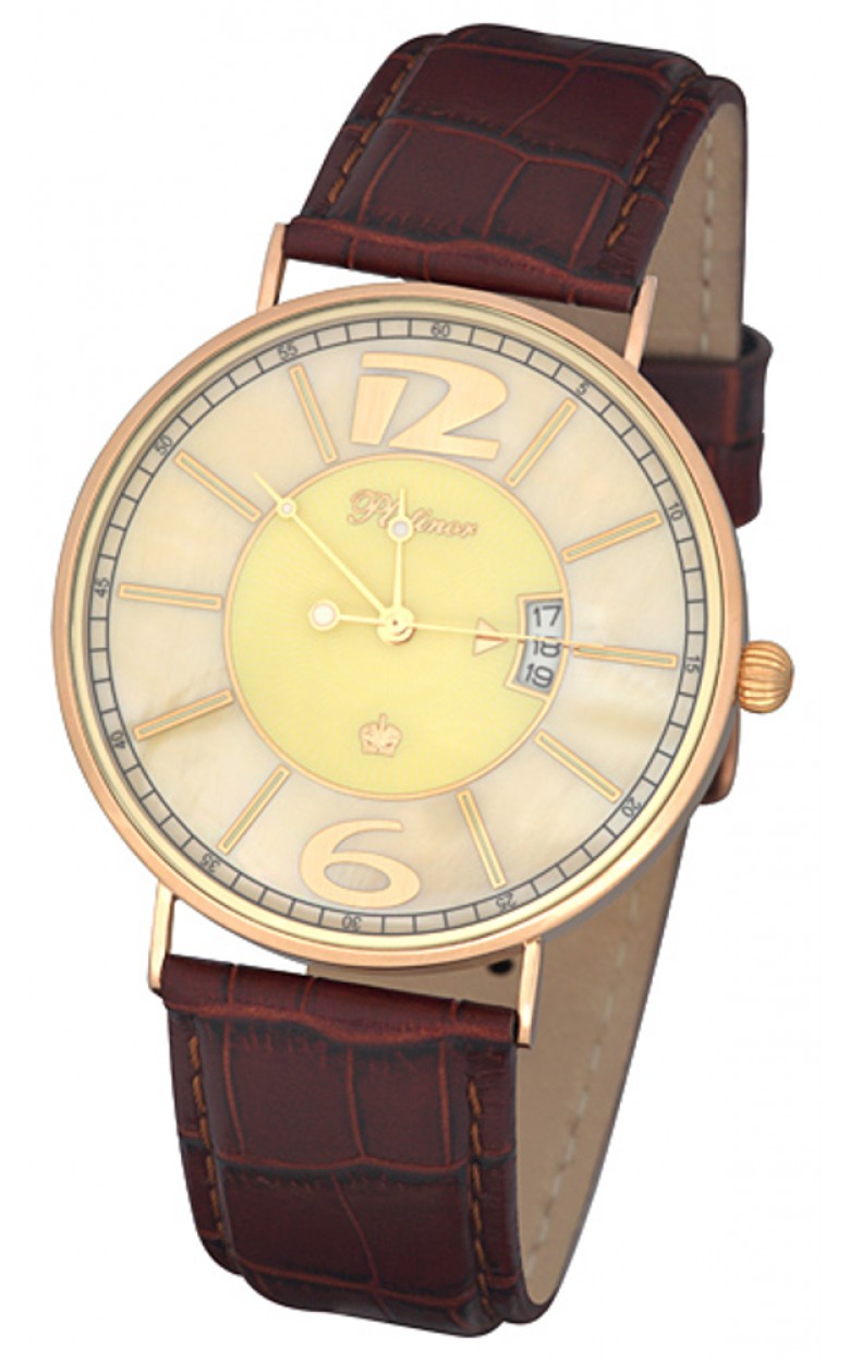 56750.413 russian gold Men's watch кварцевый wrist watches Platinor "амур"  56750.413