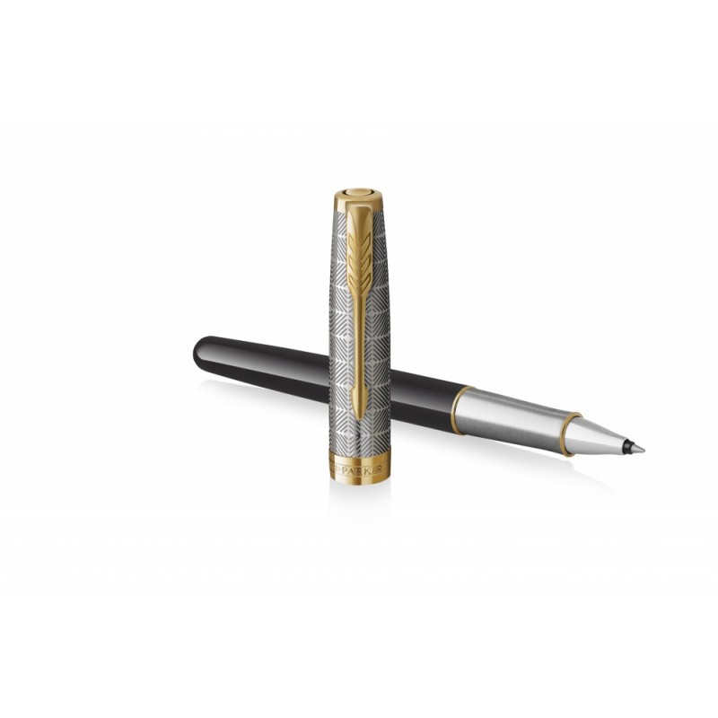 2119786 Ручка-роллер Parker Sonnet Premium Refresh BLACK, цвет чернил Fblack, в подарочной упаковке