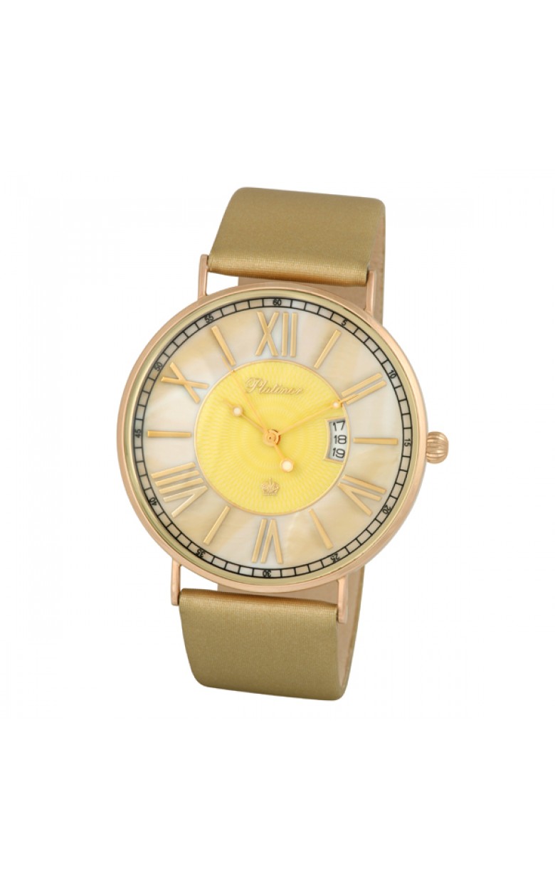 56750.423 russian gold Men's watch кварцевый wrist watches Platinor "амур"  56750.423