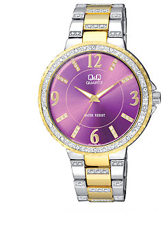F507-405  кварцевые часы Q&Q логотип  F507-405
