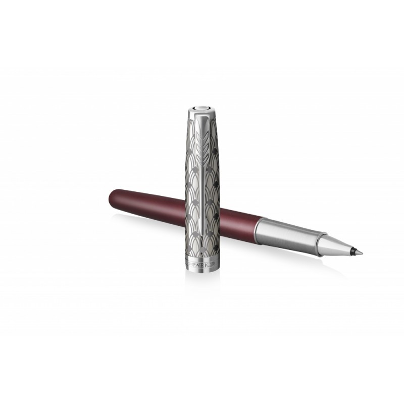 2119782 Ручка-роллер Parker Sonnet Premium Refresh RED, цвет чернил Fblack,  в подарочной упаковке