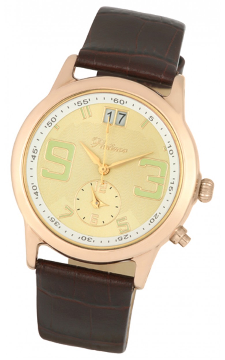 49150.433 russian gold Men's watch кварцевый wrist watches Platinor "сальвадор 3"  49150.433