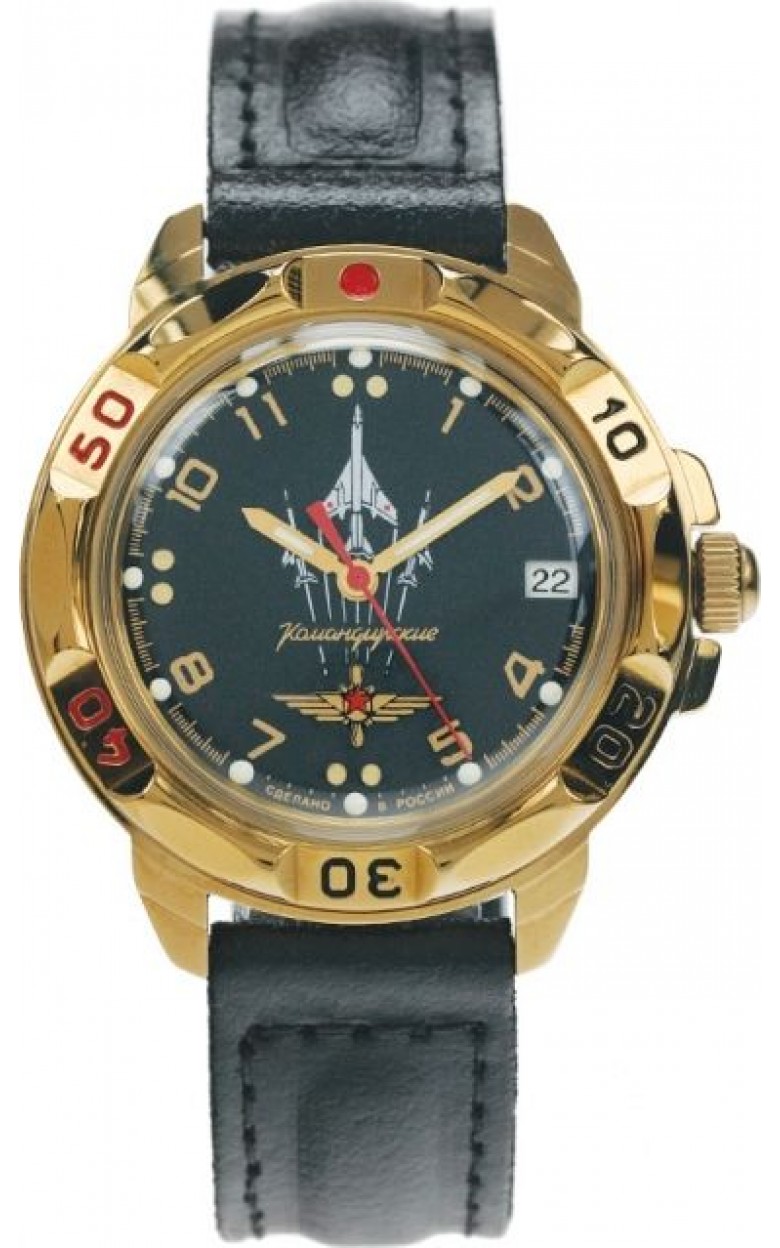 439511  механические наручные часы Восток "Командирские" логотип ВВС  439511