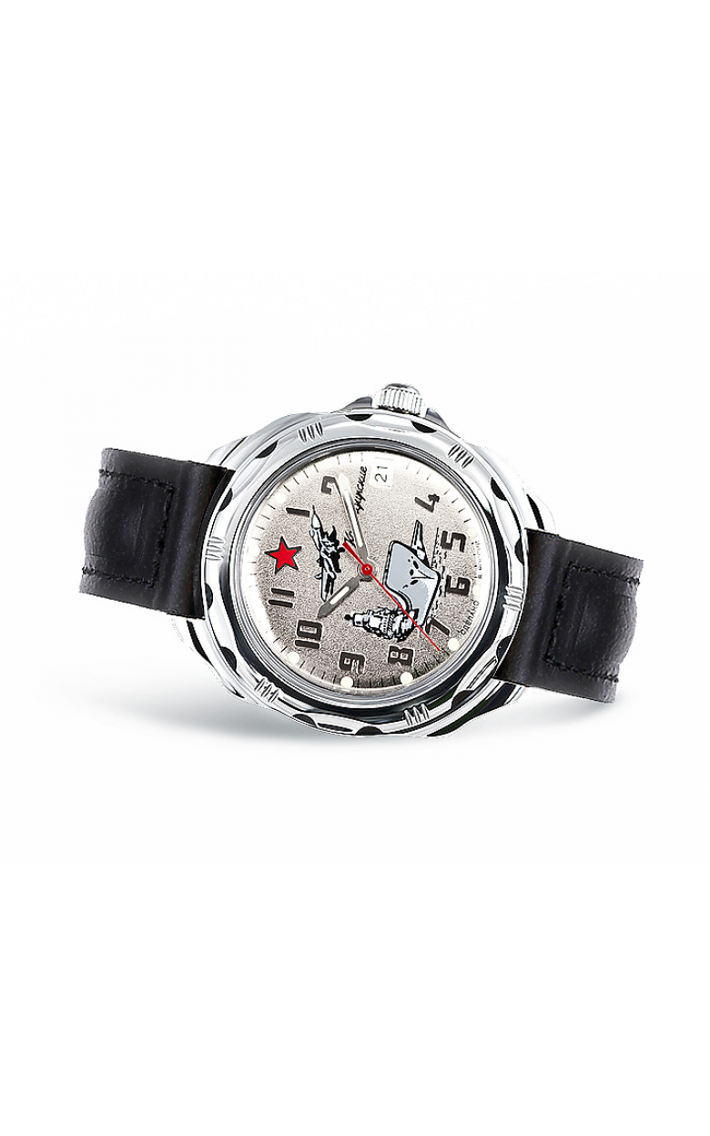 211402  механические наручные часы Восток "Командирские" логотип Морская авиация ВМФ  211402