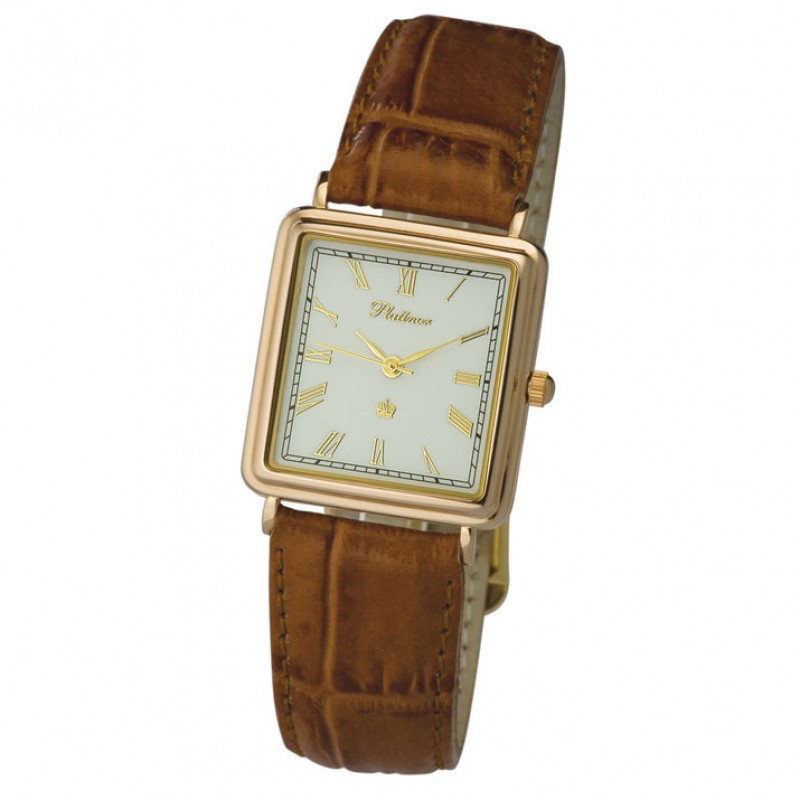 54950.115 russian gold Men's watch кварцевый wrist watches Platinor "фрегат"  54950.115