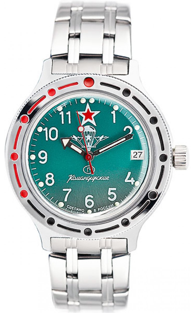 420307  механические наручные часы Восток "Амфибия" логотип ВДВ  420307