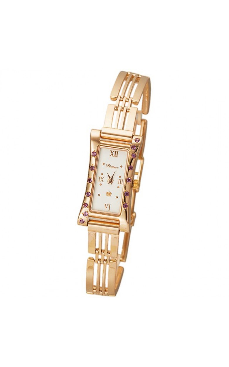 91757.316 russian gold Lady's watch кварцевый wrist watches Platinor "элизабет"  91757.316