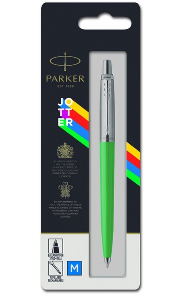 2076058 Шариковая ручка Parker Jotter ORIGINALS GREEN CT, стержень: Mblue В БЛИСТЕРЕ