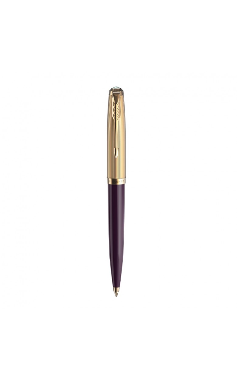2123518 Шариковая ручка Parker 51 DELUXE PLUM GT, цвет чернил черный