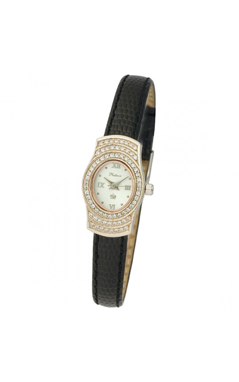96146.301 russian gold Lady's watch кварцевый wrist watches Platinor "веста"  96146.301