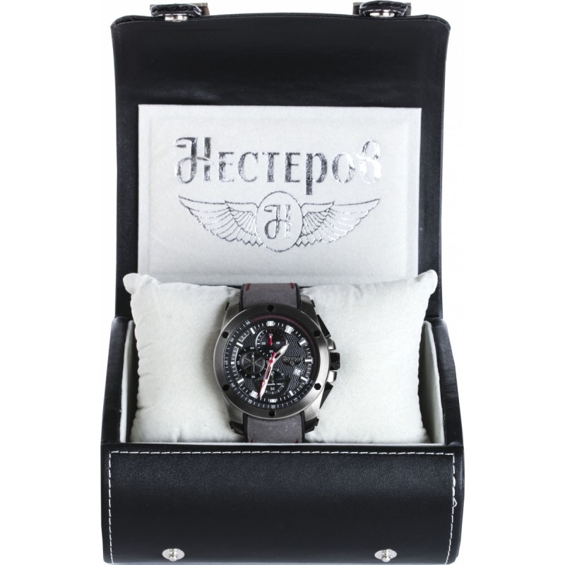 H059092-187EJ russian Men's watch quartz hronograph wrist watches нестеров "ил-2"  H059092-187EJ