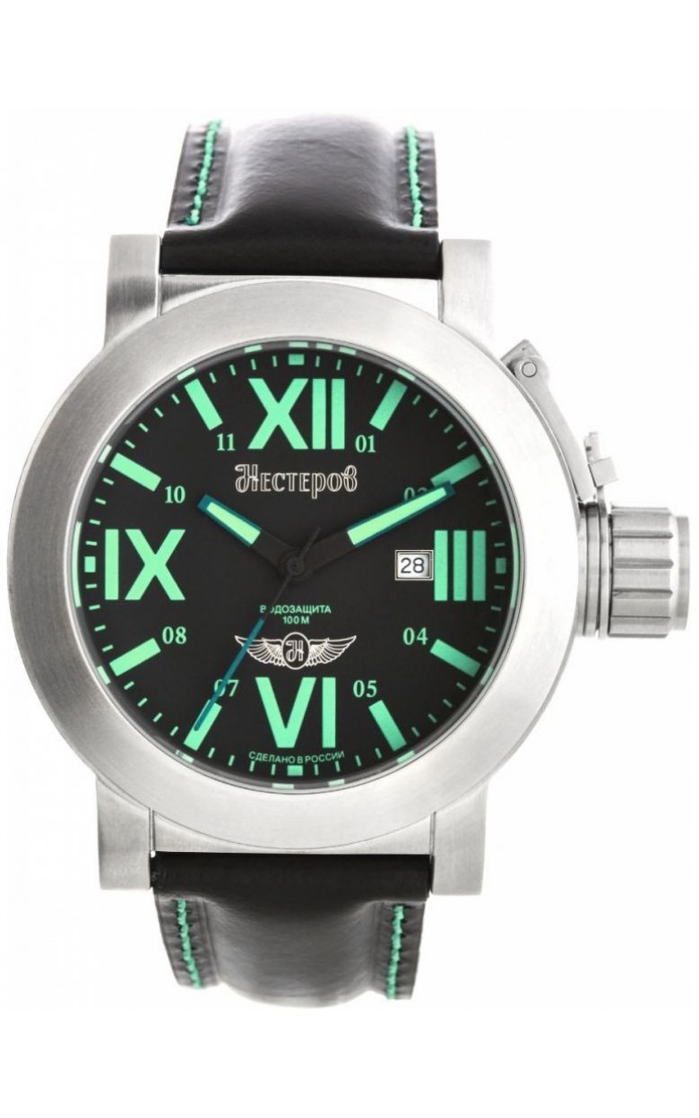 H0957A02-13EN russian Men's watch кварцевый wrist watches нестеров "як-3"  H0957A02-13EN