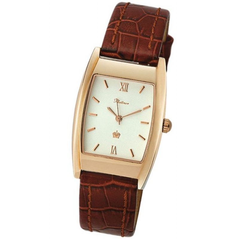 50150.122 russian gold кварцевый wrist watches Platinor "сириус" for men  50150.122