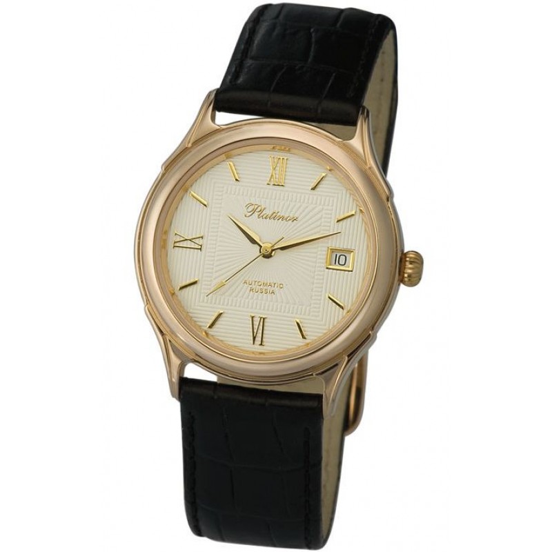 50350.120 russian gold Men's watch кварцевый wrist watches Platinor "сатурн"  50350.120