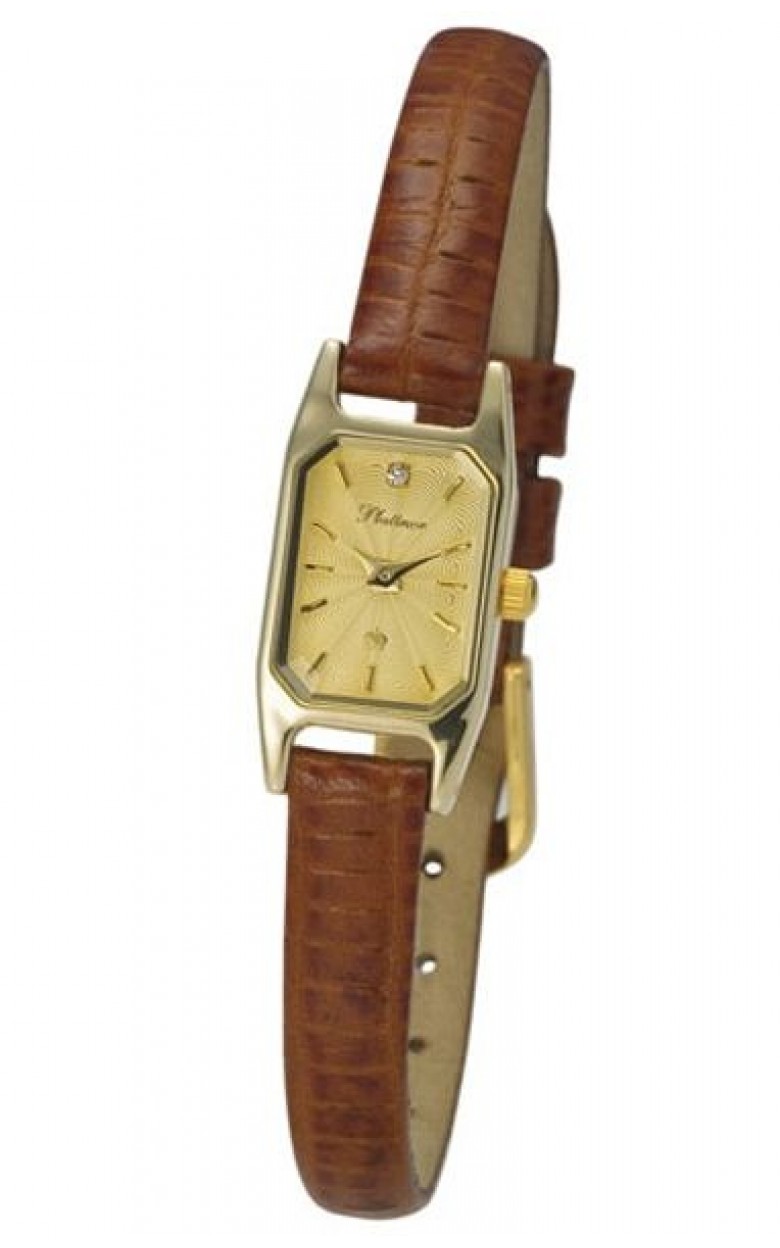 98460.404 russian gold кварцевый wrist watches Platinor "дебора" for women  98460.404