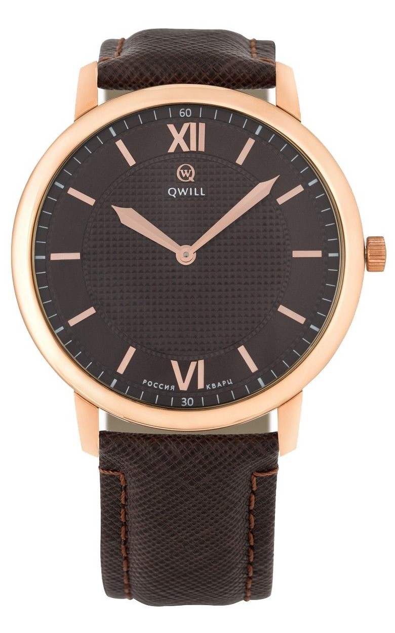 6004.01.01.1.43A  кварцевые наручные часы Qwill "Classic"  6004.01.01.1.43A
