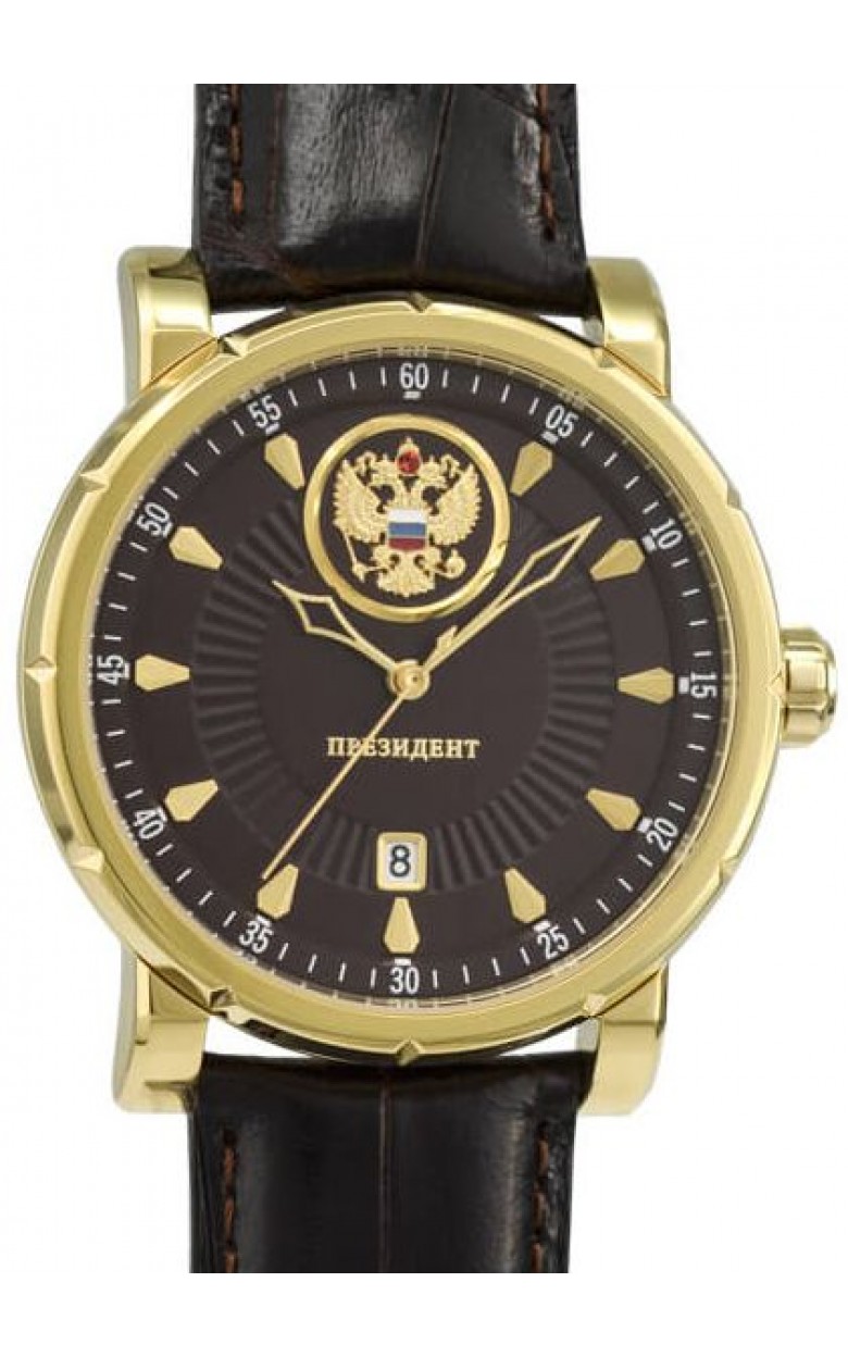 4946034  наручные часы Русское время "Президент" логотип Герб РФ  4946034