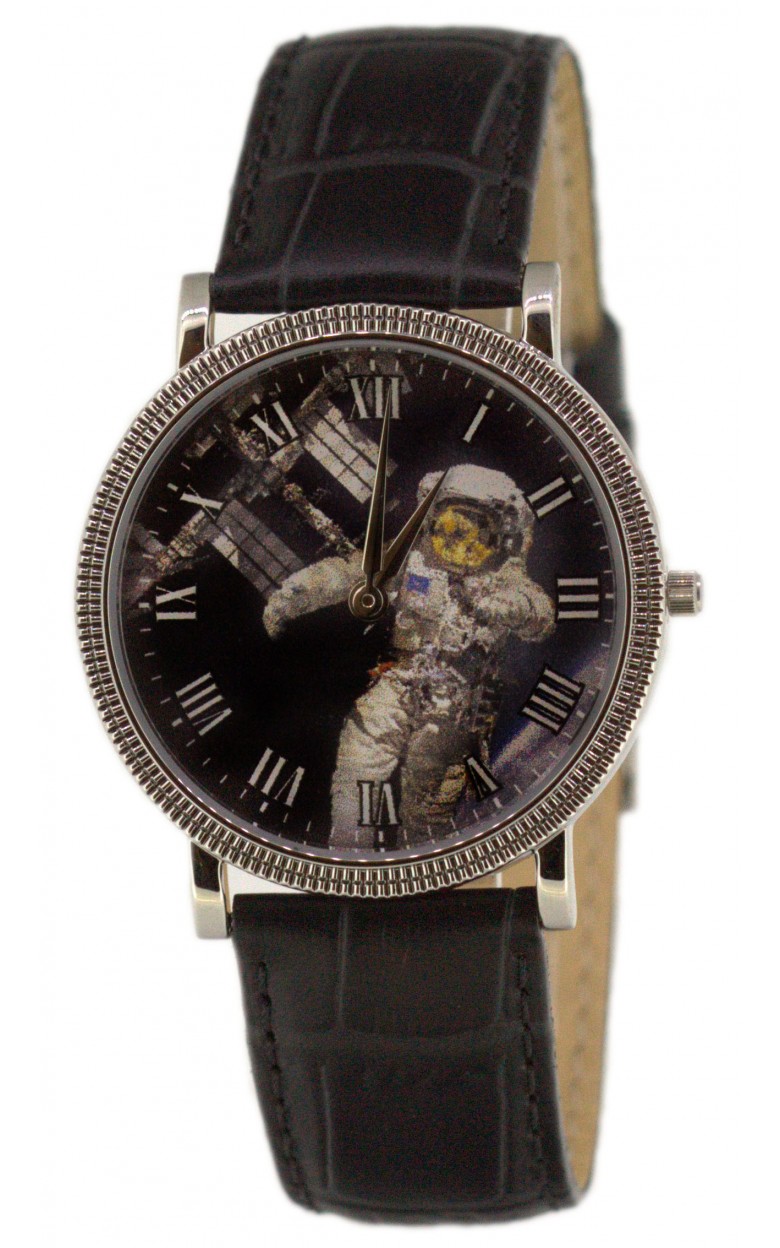 1011916/GL20  кварцевые часы Слава "Патриот" логотип Космонавт  1011916/GL20