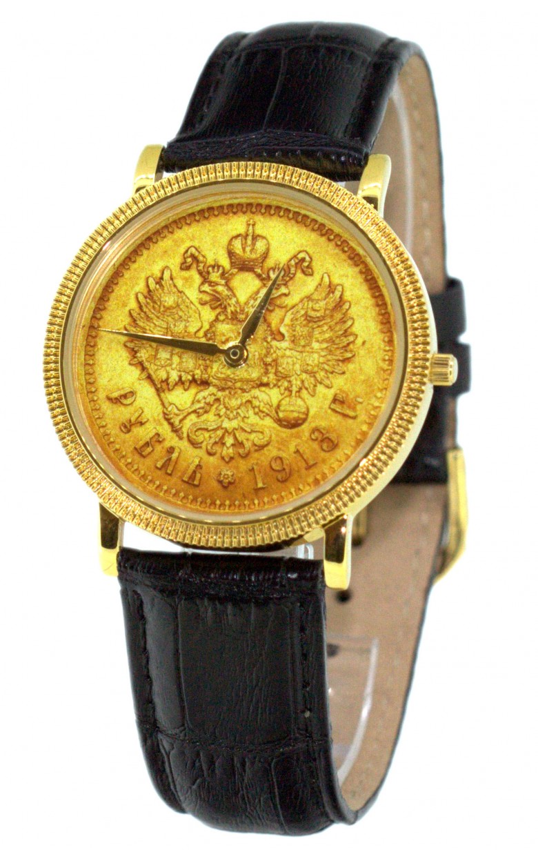 1019569/GL20  кварцевые часы Слава "Патриот" логотип Рубль 1913 г  1019569/GL20