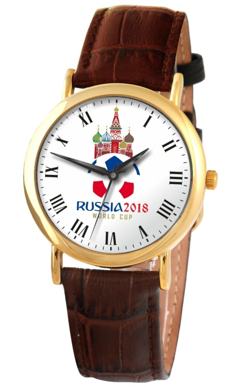 1049913/2035  кварцевые часы Слава "Патриот" логотип Россия 2018  1049913/2035