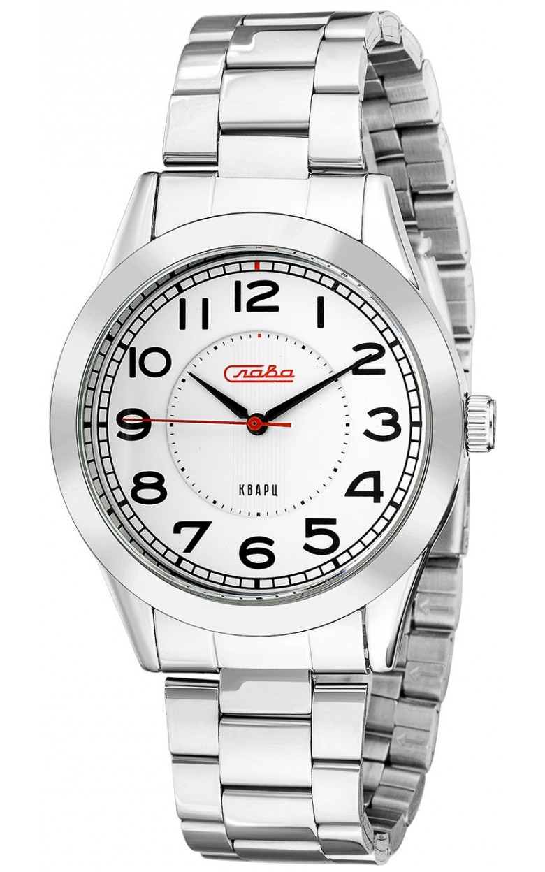 1731225/2035-100 russian Unisex кварцевый wrist watches Slava "Tradition"  1731225/2035-100